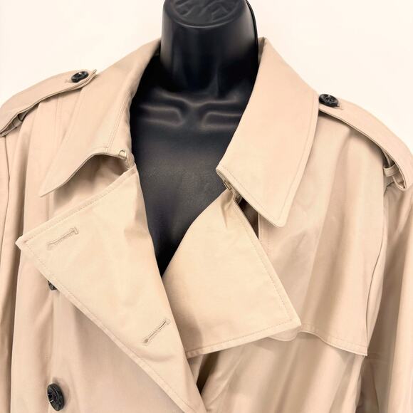 NWOT Lands' End Trench Coat Womens Plus Size 26W Lined Classic Old Money Preppy - Picture 2 of 12